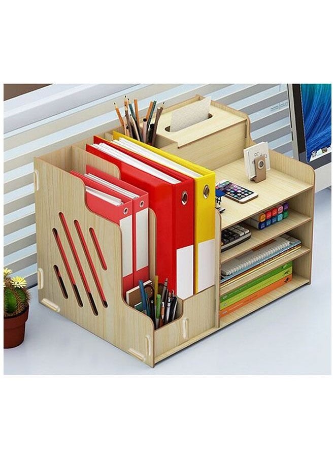 ZCM-HAPPY Wooden Desk Organizers and Storage  - Image 1