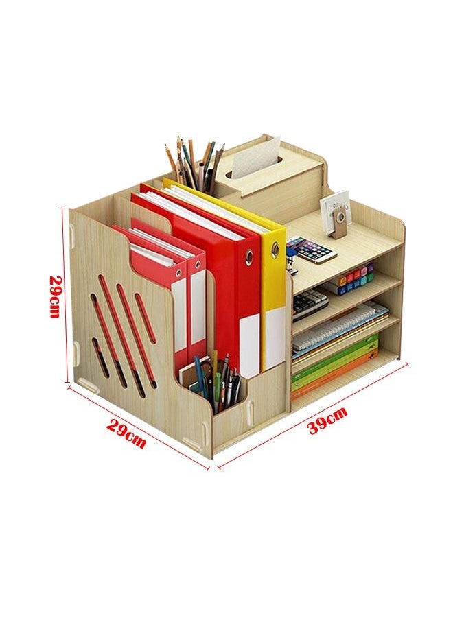 ZCM-HAPPY Wooden Desk Organizers and Storage  - Image 3