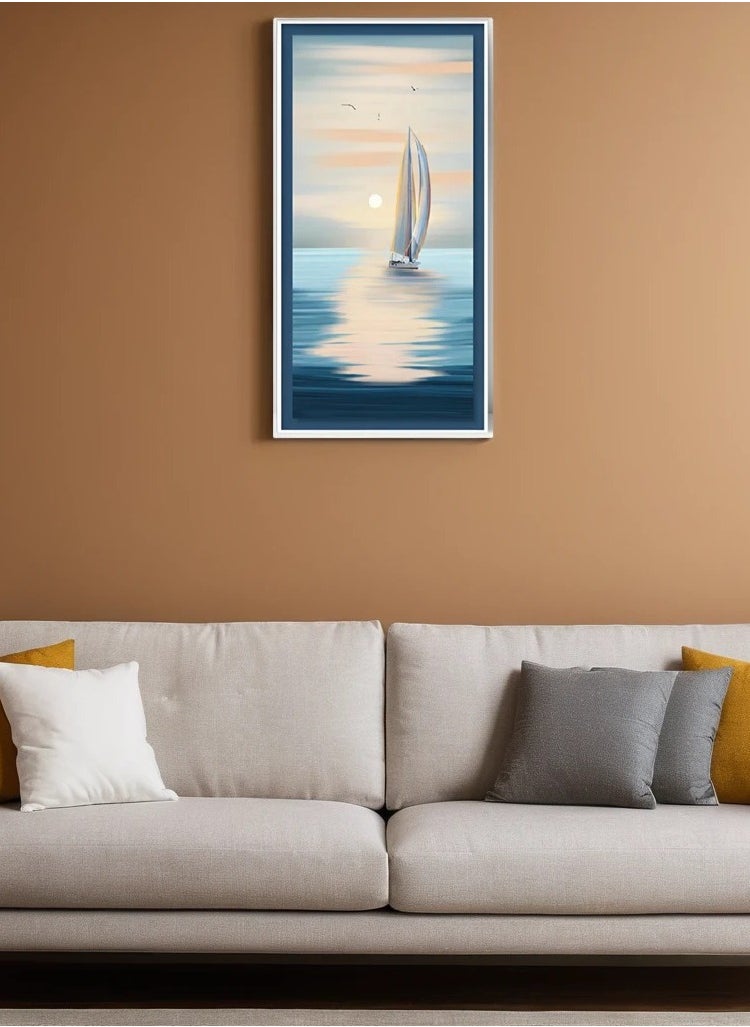 Neo Front Contemporary Inkjet Print in White Aluminum Frame - 70x140 cm LT-21090111  - Image 2