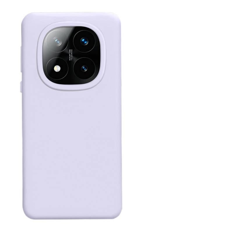 MS غطاء واقي بسيليكون لـ Redmi Note 14 Pro مع حماية من السقوط وتشطيب غير لامع مع مقاوم للصدمات مع سيليكون سائل باللون بنفسجي من السيليكون باللون الأحمر باللون البنفسجي - Image 1