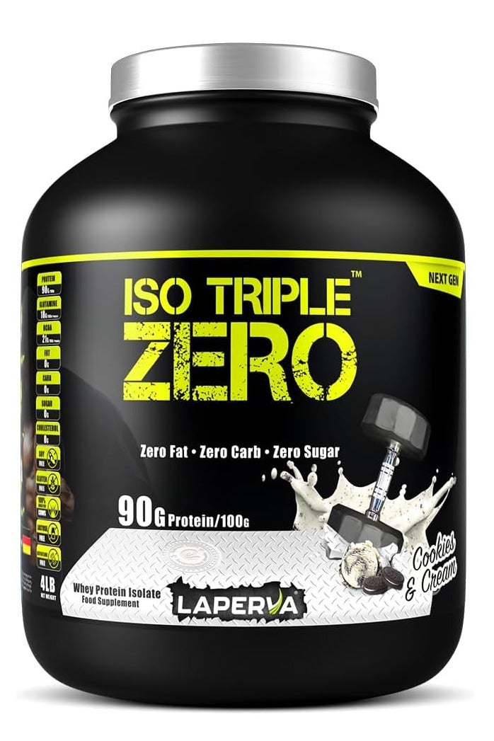 Laperva Laperva Iso Triple Zero Next Generation,Cookies and Cream, 4 LB - Image 1