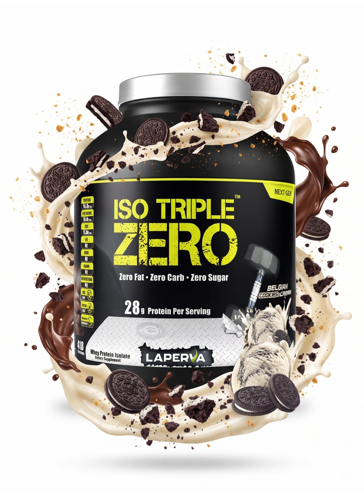 Laperva Iso Triple Zero Next Generation, Cookies And Cream, 4 Lb