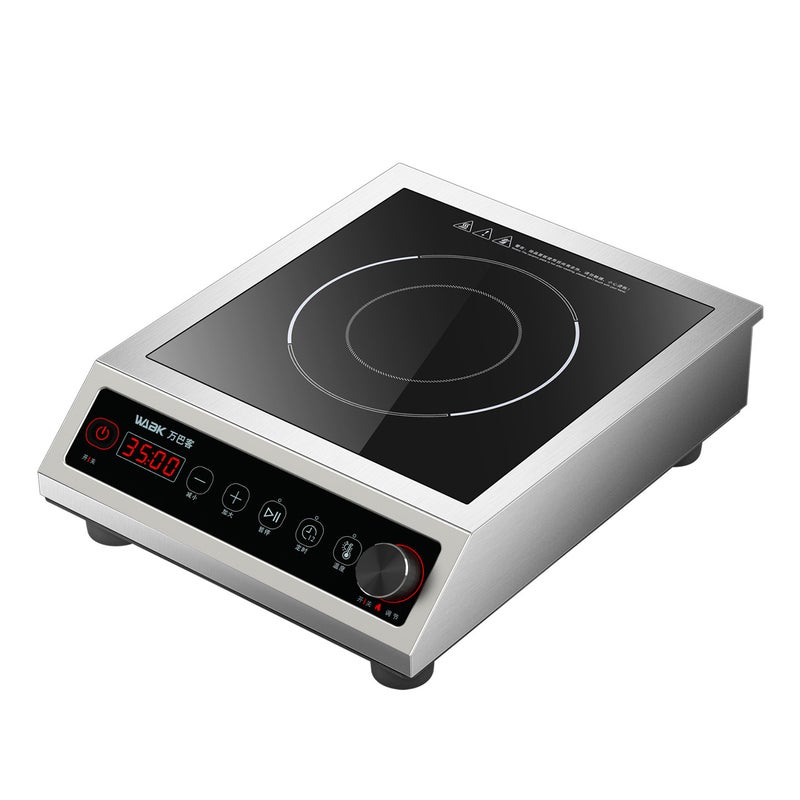 WABK Commercial Induction Cooker, 3500W High-Power Wok for Restaurant  Use - Image 1