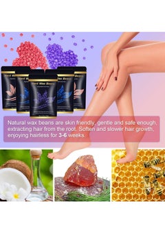 Joyeworld Wax Beads for Hair Removal , Hard Wax Beads for Sensitive Skin - Face, Bikini, Legs, Eyebrow, Painless Waxing Beads Kit for Women Men  - Image 2