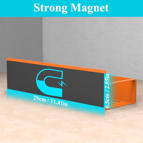 HuggieGems 4 Pack Magnetic Spice Storage Rack Organizer for Refrigerator and Oven, Orange Fridge Organizers and Storage - Image 3