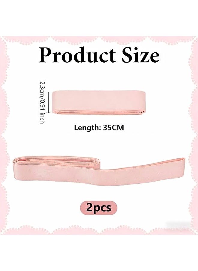 Satin Ballet Pointe Shoe Ribbon Pink Dance Ribbon for Pointe Shoes, Ballet Dance Accessories for Stage Performance - Image 5