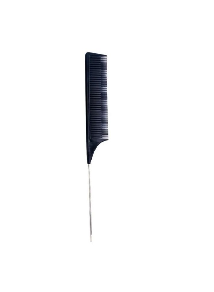 Pritty Streak Antistatic Professional Comb for Men & Women - Stainless Steel Pintail for Precise Styling and Sectioning - Image 2