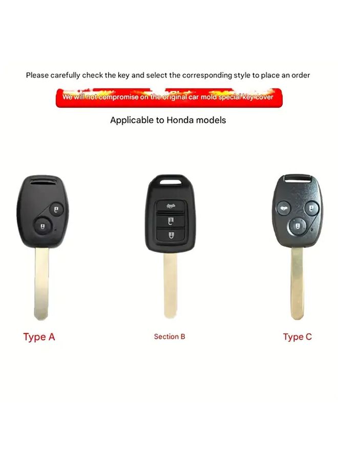 Heavy Duty Black Key Fob Protective Cover Case Type B Direct Fit Replacement - Image 2