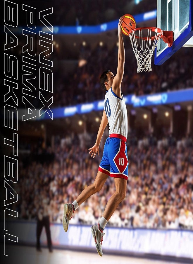 Vinex Prima Basketball - Size 7 | Laminated 14 Panel, Textured Leather Feel | Butyl Bladder, Superior Grip & Bounce | Official Training & Tournament Ball - Image 5