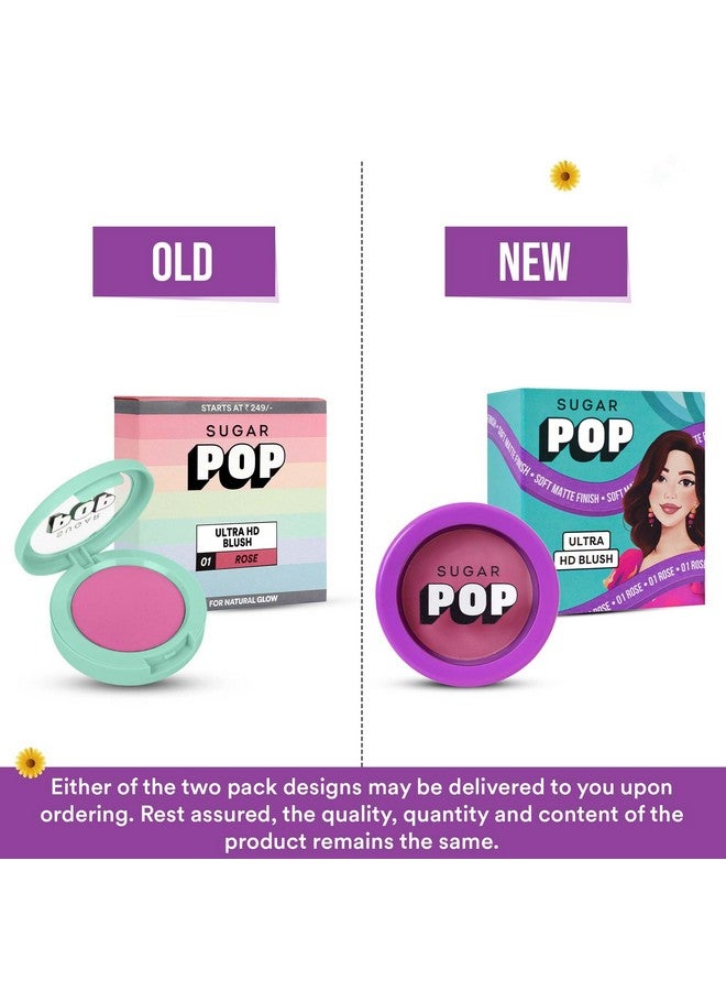 SUGAR POP Ultra Hd Blush 01 Rose - 10 Gms - Richly Pigmented | Ultra Matte | Blendable | Suits All Skin Tones - Image 5