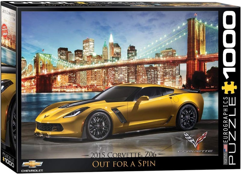 EuroGraphics 2015 Chevrolet Corvette Z06 Out for a Spin Jigsaw Puzzle 1000Piece - Image 1