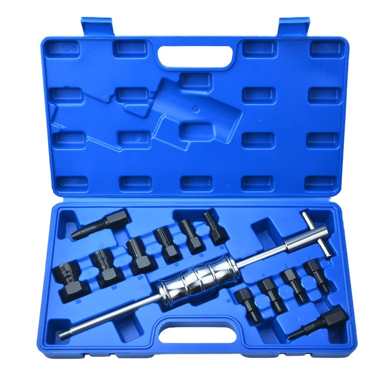 LainKeen 14pcs Blind Hole Collet Bearing Puller Set, Internal Bearing Extractor Puller Kit Slide Hammer Bearing Puller Set with Expandable Collets 8-32MM Insert Bearing Remover Set Tool - Image 2