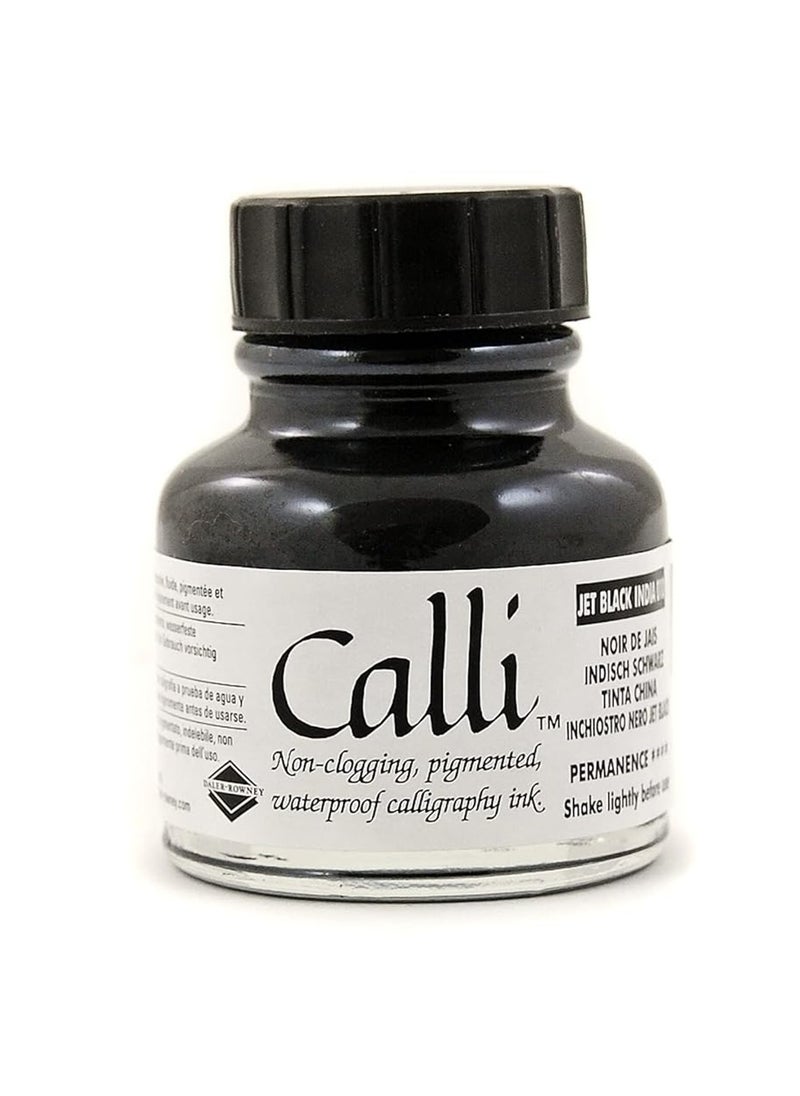 Daler Rowney - Calli Ink For Calligraphy Jet Black 29.5ml Content - Image 1