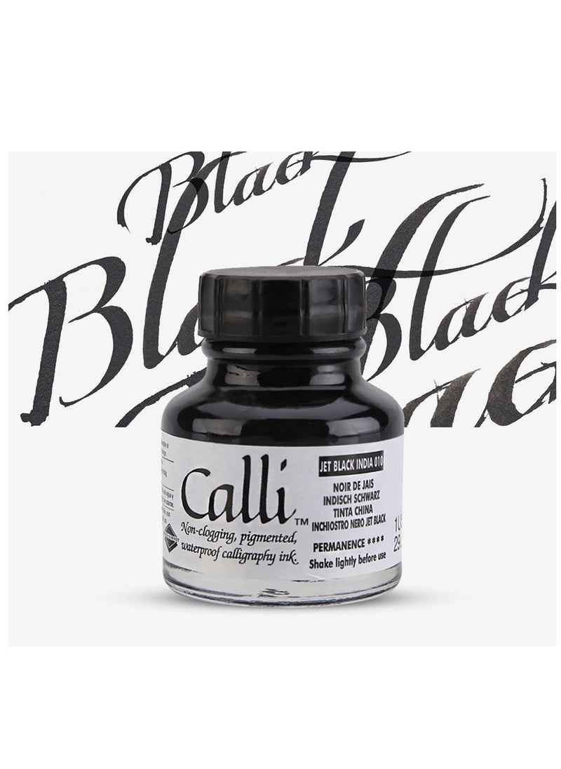 Daler Rowney - Calli Ink For Calligraphy Jet Black 29.5ml Content - Image 1