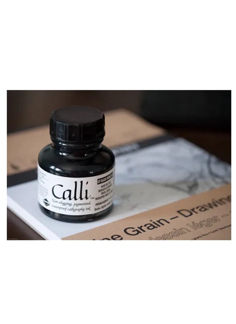 Daler Rowney - Calli Ink For Calligraphy Jet Black 29.5ml Content - Image 1