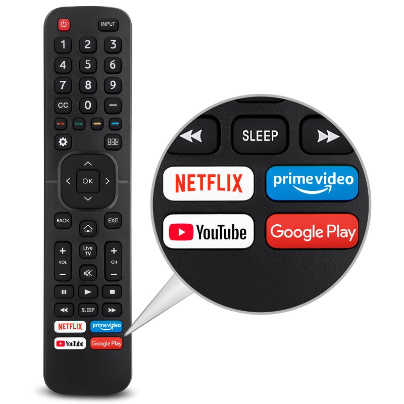 OMAIC for Hisense-TV-Remote Replacement, Universal Remote Control for Hisense Smart TVs - Image 1