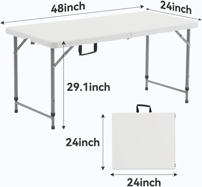 التيس طاولة قابلة للطي 120 سم خفيفة وعملية للرحلات والحفلات | Folding Table SY120 120cm - Image 3