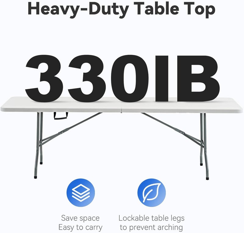 التيس طاولة قابلة للطي 120 سم خفيفة وعملية للرحلات والحفلات | Folding Table SY120 120cm - Image 4