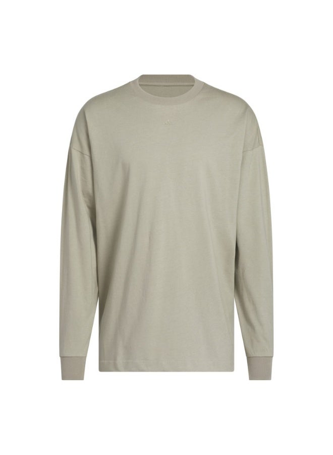 Adidas adidas ADI BB LS TEE Beige Originals Unisex T-SHIRTS  - Image 2