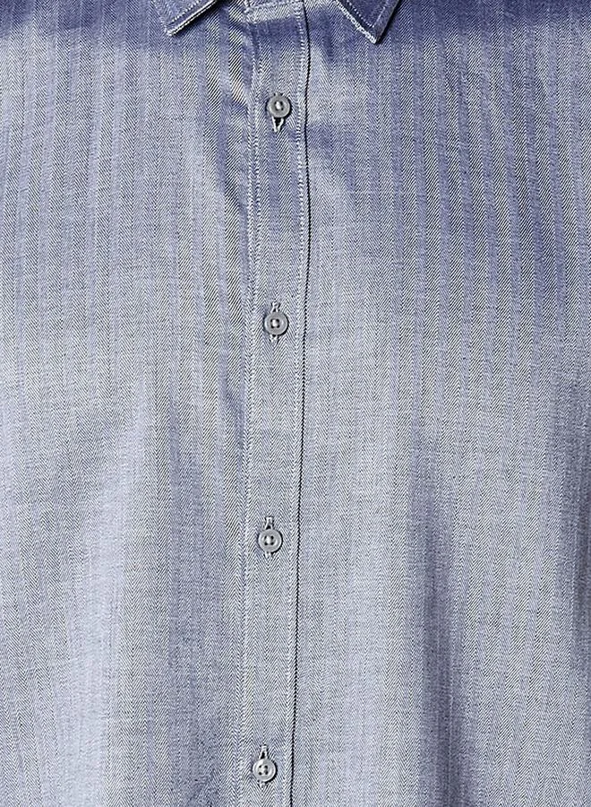 Splash FAV Men Regular Fit Collared Striped Long Sleeve Shirt
