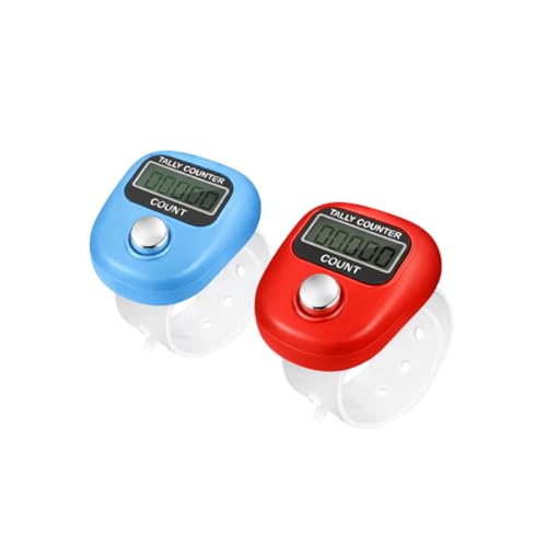 Gladiadora® Digital Finger Counter for Chanting Jap and Multi use Finger Counter Different Use- for naam jaap -Mantra Jap - Multicolor (Pacl of-2) - Image 1