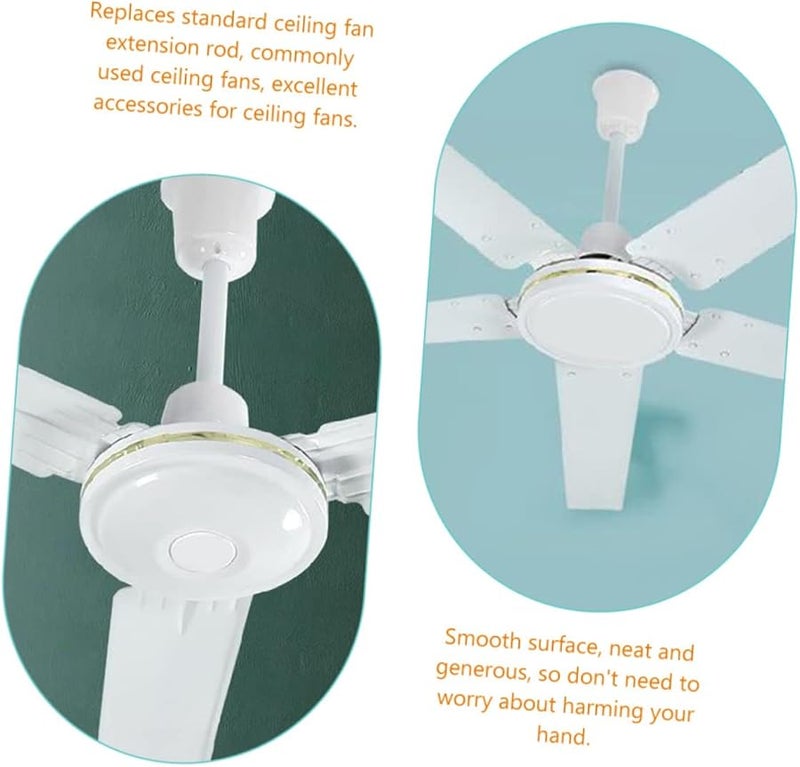 2 قطعة قضبان تمديد سميكة لمراوح السقف، قضبان بديلة، اتصال سلس ومستقر - Image 3