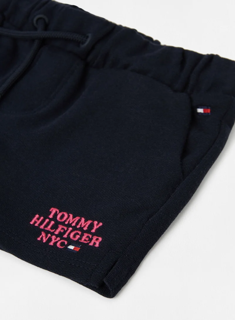 TOMMY HILFIGER Logo Embroidery Sweat Shorts