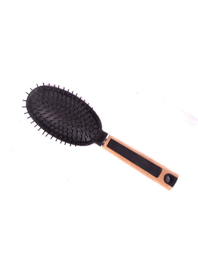 FOK Cushion Brush Oval Paddle Hair Brush With Wooden Handle  - Image 1