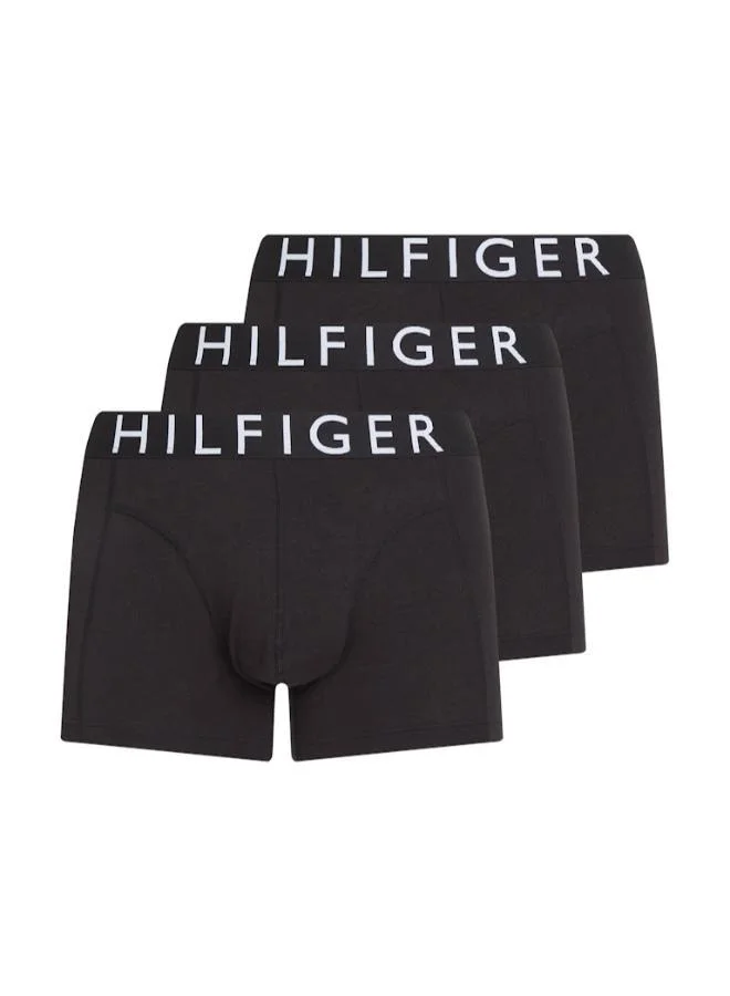 TOMMY HILFIGER 3-Pack Contrast Logo Waistband Trunks