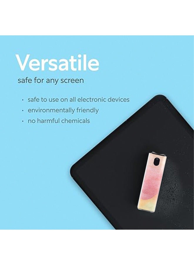 2 PCS Screen Cleaner 3-in-1 Touchscreen Mist Cleaner Spray and Microfiber Cloth Built-in Cleaning Solution Portable Reusable Fingerprint-Proof Spray Bottle for Phone/Laptop/iPad/TV/Monitor/Car Screen - Image 4
