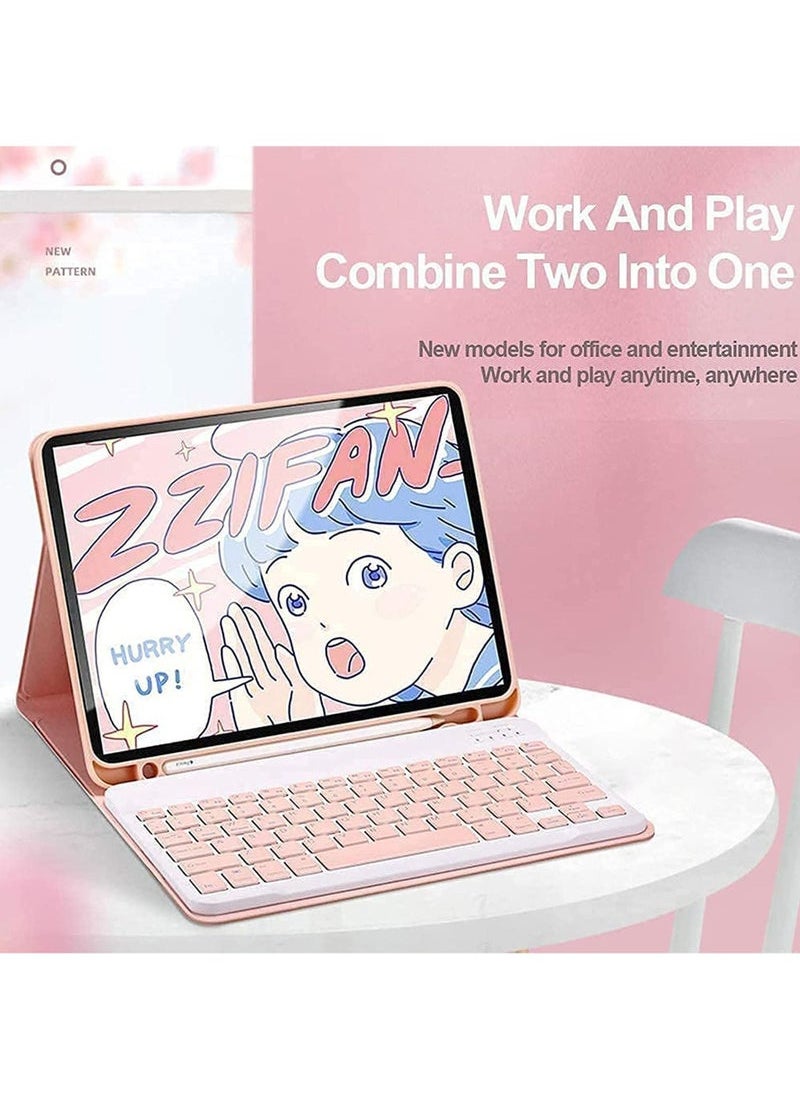 Keyboard Case for iPad 10th Generation 2022 iPad 10.9 inch Case with Magnetically Detachable Wireless Keyboard for iPad 10th Gen A2696 A2757 A2777
