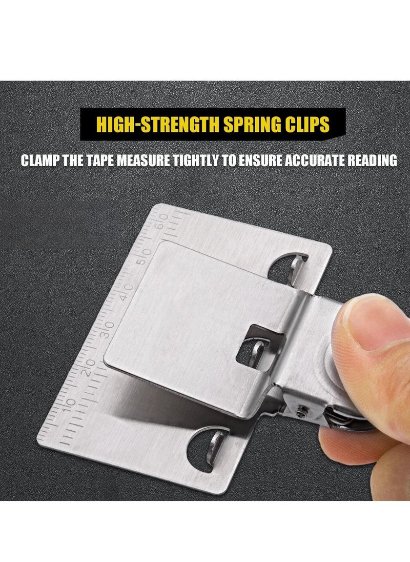 SYOSI - Measuring Tape Clip Tool - Corners Clamp Holder Precision Measuring Tools - Fixed Ruler Mark Tools for Most Tape Measures(2 PCS) - Image 1
