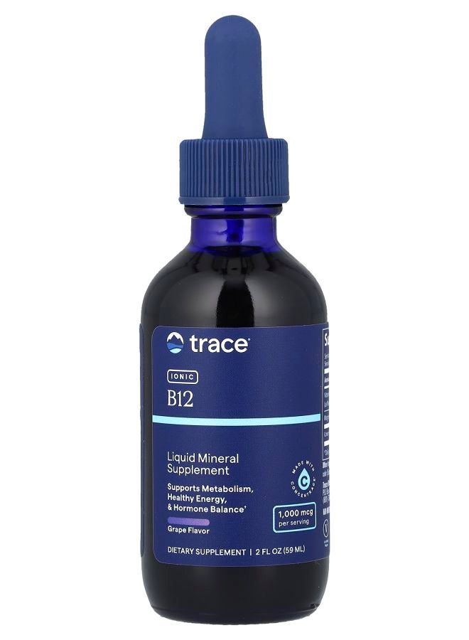 Trace Minerals Ionic B12 Grape 2 fl oz (59 ml)