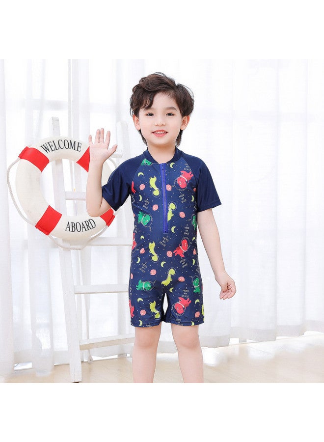 Children's Swimming Swimsuits For Girls, Unicorn-themed Short-sleeve Swimwear For Young Students, Quick-drying For Boys And Girls