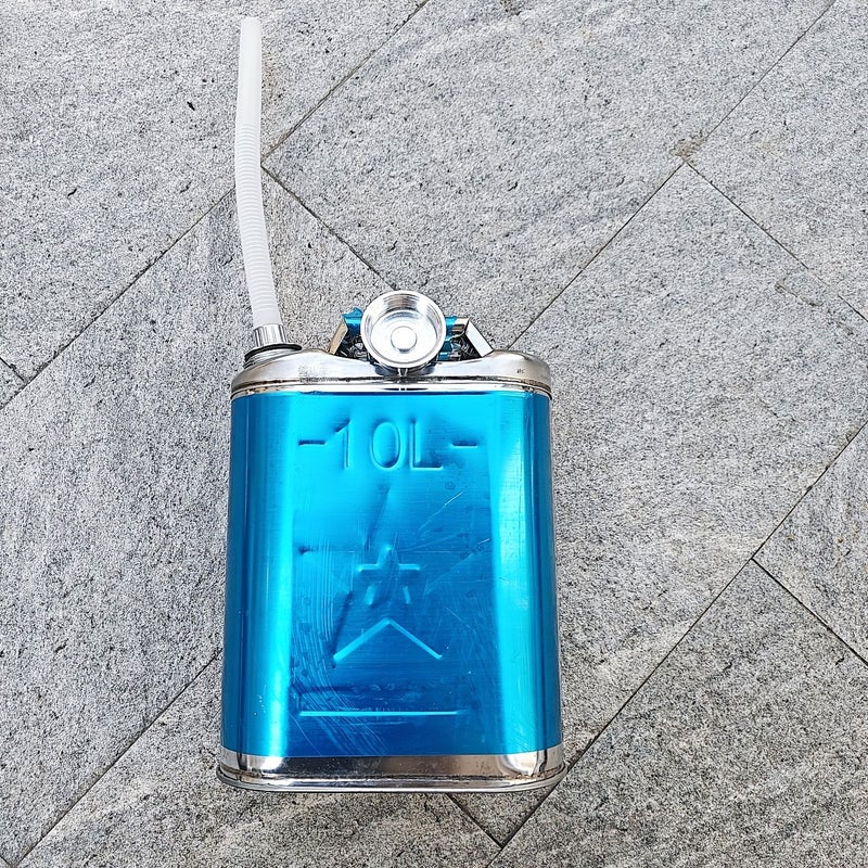 Thickened 2.64 Gal Stainless Steel Bucket Large Capacity Multifunctional Reinforced Portable Industrial Hand Bucket With Guide Tube Detachable Lid For Household Outdoor Use - Image 3