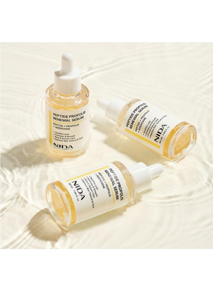 نيدا سيروم البروبليس ببتيد نيدا 50 مل - يضيء لون البشرة، يقلل المسام، يقشر بلطف - يحسن نسيج البشرة، يرطب ويوفر توازنًا، يعزز حاجز البشرة - Image 2
