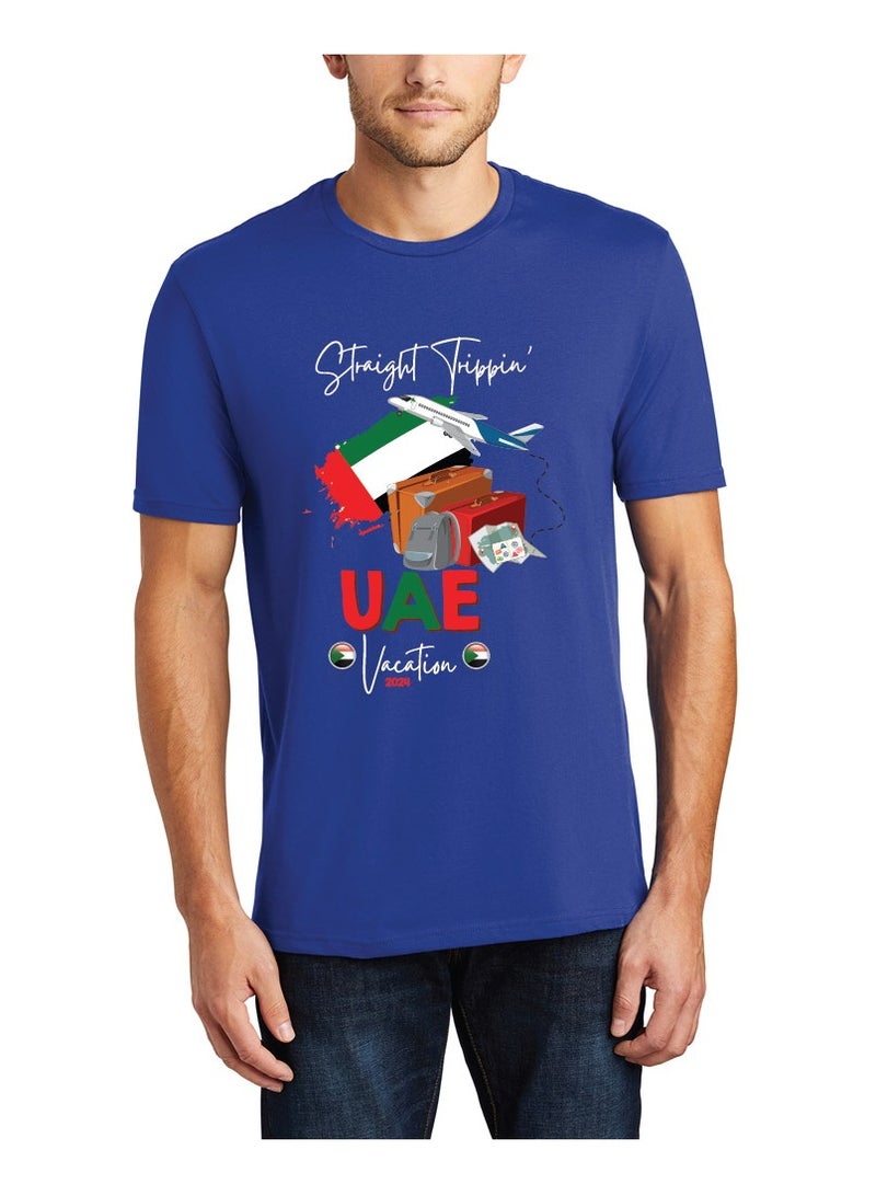 UAE Printed Vacation T-Shirts for Men - Capture Your Arabian Adventure - Image 1