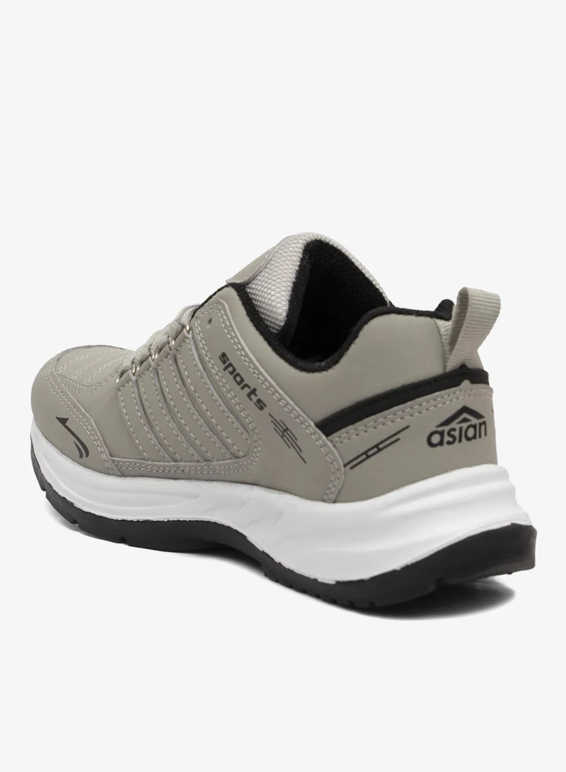 Asian  Sports Sneakers for Men and Boys - Black Grey for Men | Best Price UAE