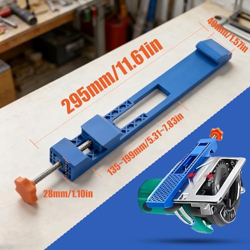 safoezy Adjustable Cutting Machine Base Guide Innovative Clamp Circular Saw Guide Electric Circular Saw Milling Positioning Clamp Precision Wood Cutting Guide Pros Hobbyists - Image 3