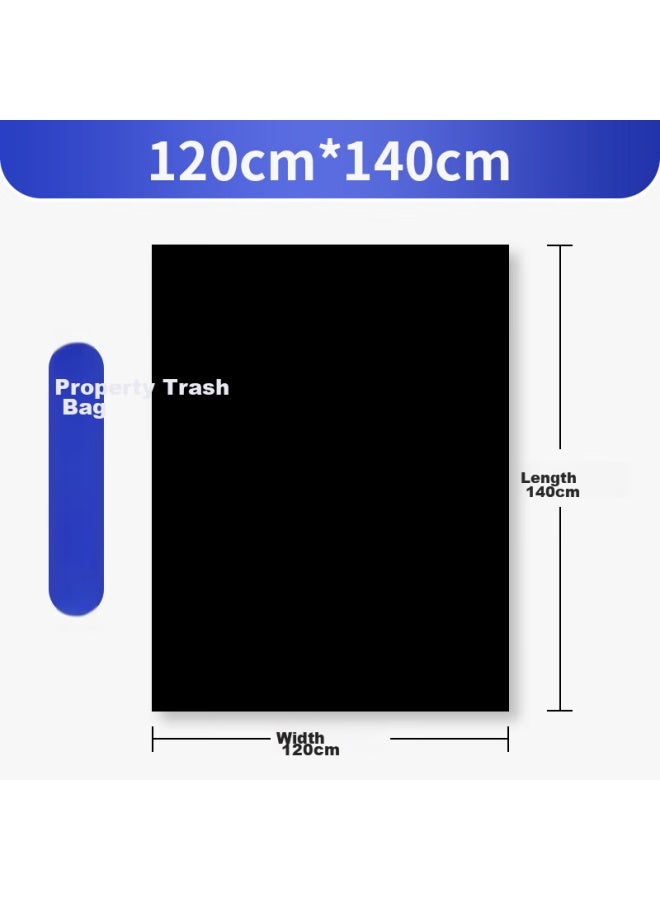 Yessel Yizhixuan Extra Large Garbage Bags, 120*140cm, 50 Count, Thickened Flat-top Commercial Use For Property Management And Hotels, Extra Large Plastic Bags - Image 5