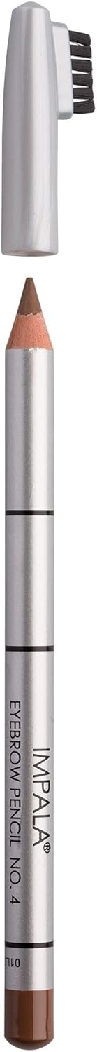 IMPALA Brow Pencil with Brush Cinnamon Color No 04 Achieve Perfect Brows Tattoo Effect Full Natural and Brow Lamination Effect Natural and LongLasting Makeup