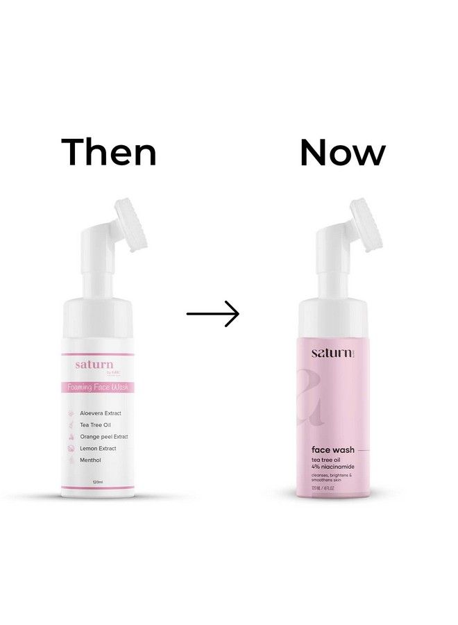 Saturn by GHC Gloww Skin Serum (30 Ml) Face Toner (150 Ml) & Foaming Face Wash With Builtin Face Brush (120 Ml) Powered With Retinol Pha & Aloe Vera For Pore Tightens & Acneprone Skin Tone (Combo Pack Of 3) - Image 3