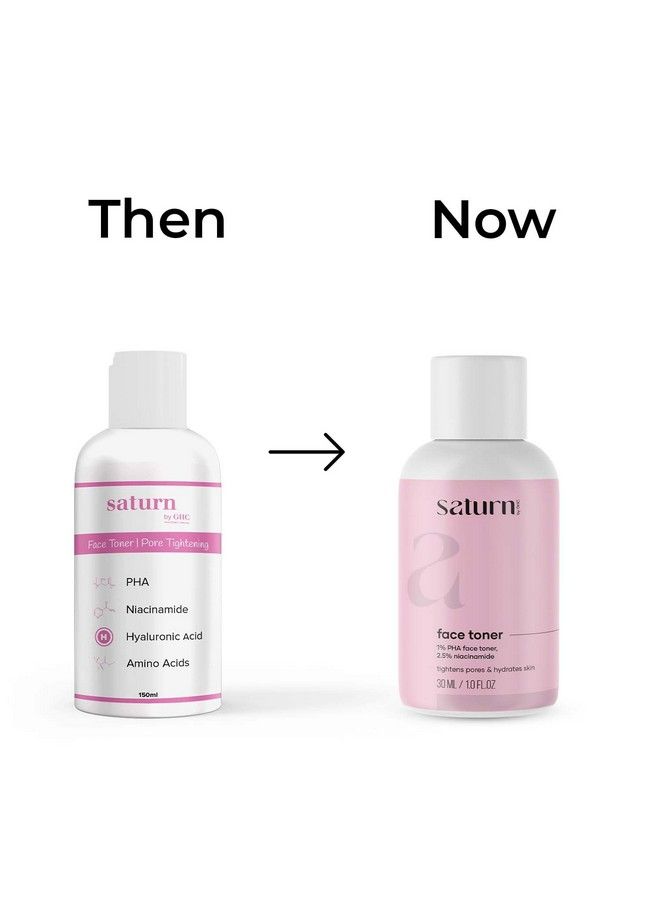 Saturn by GHC Gloww Skin Serum (30 Ml) Face Toner (150 Ml) & Foaming Face Wash With Builtin Face Brush (120 Ml) Powered With Retinol Pha & Aloe Vera For Pore Tightens & Acneprone Skin Tone (Combo Pack Of 3) - Image 4