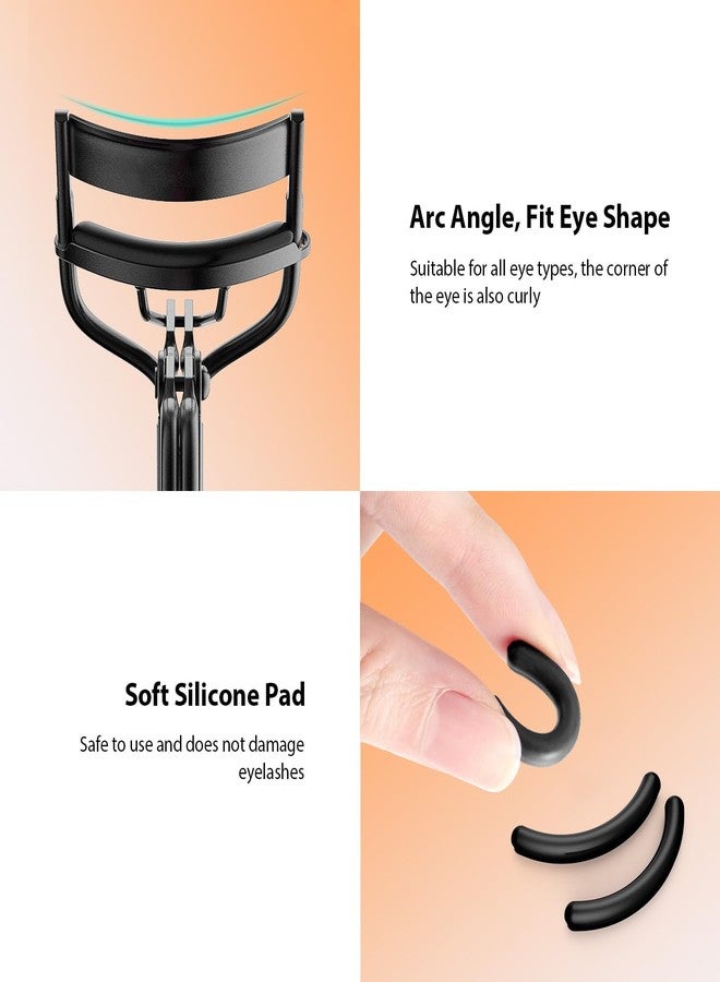 Kaasage Eyelash Curler with Pads, Lash Curler with 5 Extra Silicone Replacement Pads, Achieve Perfect Curls in 5 Seconds - Image 3
