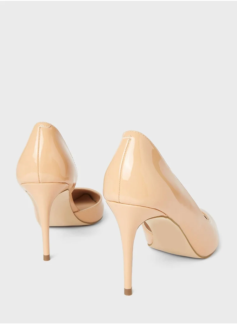 STEVE MADDEN Lessons High Heel Leather Pumps