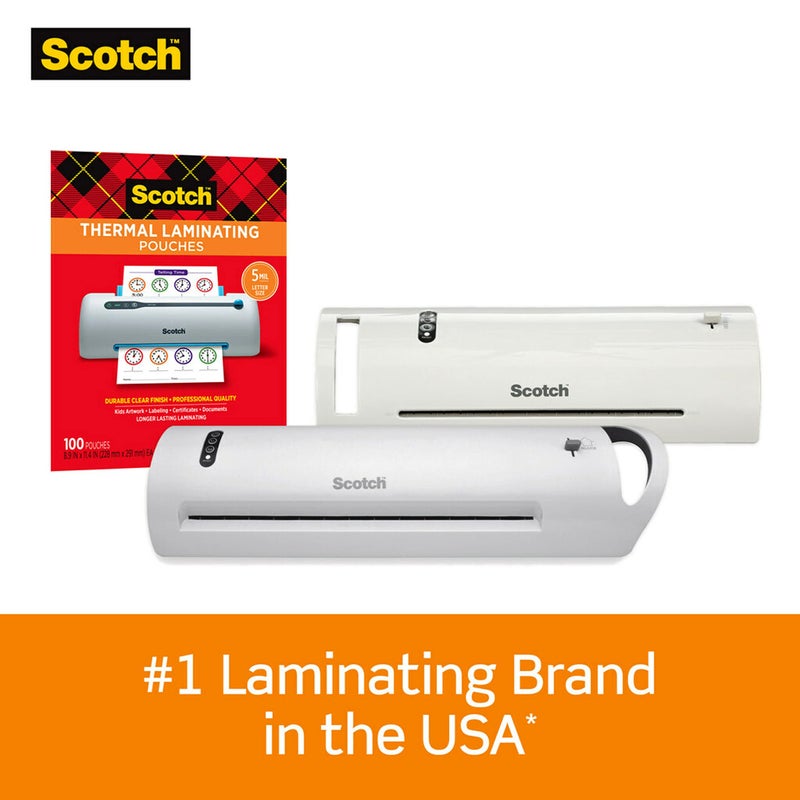 Scotch Thermal Laminating Pouches Premium Quality, 5 Mil Thick for Extra Protection, 50 Pack Letter Size Laminating Sheets, Our Most Durable Lamination Pouch, 8.9 x 11.4 inches, Clear - Image 3