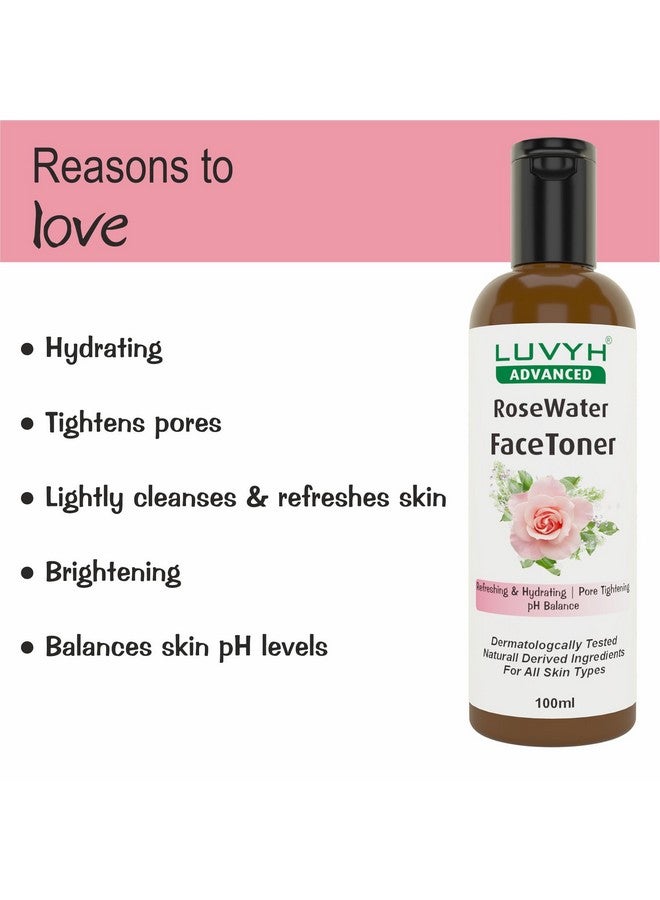 Luvyh Rose water Toner 100ml - Image 3