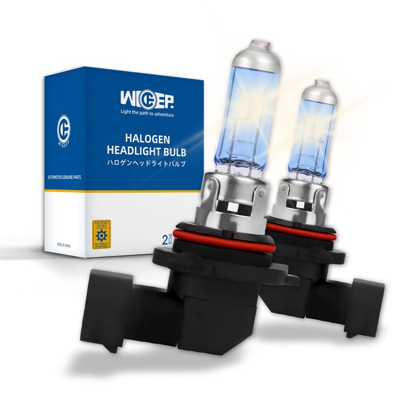 wideep HB49006 Halogen Headlight Bulbs Low Beam or Fog Light DC 12V 55W 5000K Car Headlight Lamp Replacement Bulbs with Super White Light 2 Pcs - Image 3