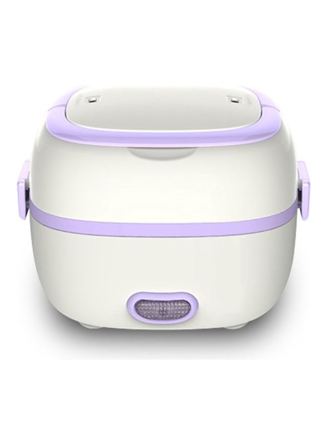 Loquat Multi-Function Electric Lunch Box White/Purple 18 x 16cm