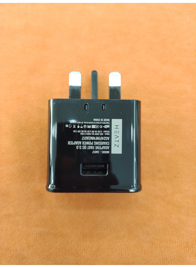 هيتز محول شحن سريع HEATZ ZA017 | شاحن حائط USB بتقنية QC 3.0 للهواتف الذكية والأجهزة اللوحية وغيرها - تصميم صغير ومتين - Image 3